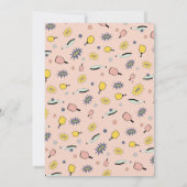 キュートなピックルボールパーティー 50歳の誕生日招待状 招待状 (裏面)