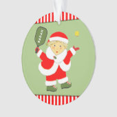 キュートなピックルボール クリスマスの記念品 オーナメント (正面)