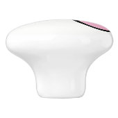 キュートなピンクのお洒落弓 セラミックノブ (側面)