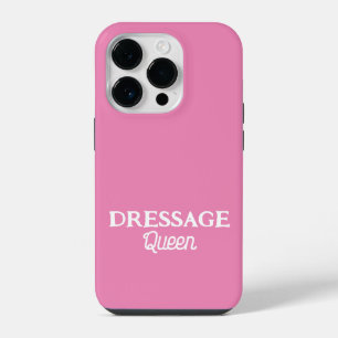 キュートなピンクのドレスレージクイーン スクリプト 馬術 iPhone 14 PROケース