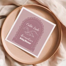 キュートなピンクのメキシカンシエルト・リンド スタンダードカクテルナプキン