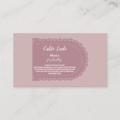 キュートなピンクのメキシコのシエルト・リンド・ブックスベビー エンクロージャーカード (正面)