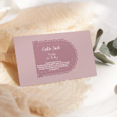 キュートなピンクのメキシコのシエルト・リンド・ブックスベビー エンクロージャーカード