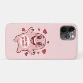 キュートなピンクのモンスター大好きアート Case-Mate iPhoneケース (裏面(横))
