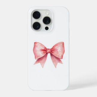 キュートなピンクのリボンのスマホケース 🎀 | 優しいコケットスタイル iPhone 15 PROケース