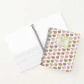 キュートなピンクの蝶パーソナライズされた物語の雑誌 ノートブック (内部)