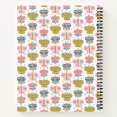 キュートなピンクの蝶パーソナライズされた物語の雑誌 ノートブック (裏面)