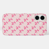 キュートなピンクバルーン ドッグ ホイッムシカルカラフル柄 Case-Mate iPhoneケース (裏面 (横))