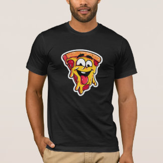キュートなファストフード グラフィック ブラックTシャツ Tシャツ