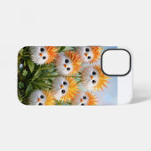 キュートなファンタジーヒヨコの花柄iPhone 12 Miniケース iPhoneケース (裏面横)