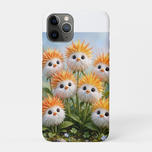 キュートなファンタジーヒヨコの花柄iPhone/iPad 11 ケース Case-Mate iPhoneケース (裏)