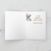 キュートなフクロウ誕生日カード カード (内部)