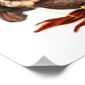 キュートなフクロムクリスマスプレスター ポスター (角)