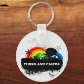 キュートなフルーツのタークスとカイコス キーホルダー (正面)