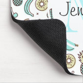 キュートなフルーツパターン夏をテーマにしたコーディネート マウスパッド (コーナー)