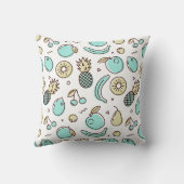 キュートなフルーツパターン夏をテーマにした クッション (裏面)