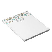 キュートなフルーツパターン夏をテーマにした ノートパッド (アングル)