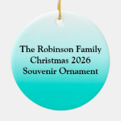 キュートなブックワーム(眼鏡あり) セラミックオーナメント (裏面)