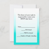 キュートなブックワーム(眼鏡あり) 出欠カード (裏面)