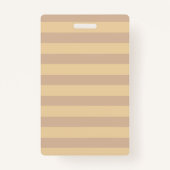 キュートなブラウンフクロウ学生会場名札 バッジ (裏面)