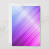 キュートなブラシ付き紫の銀フェイクグリッタークリスマス 招待状 (裏面)