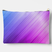 キュートなブラッシュパープルフェイクシルバーグリッターモノグラム アクセサリーポーチ (裏面)