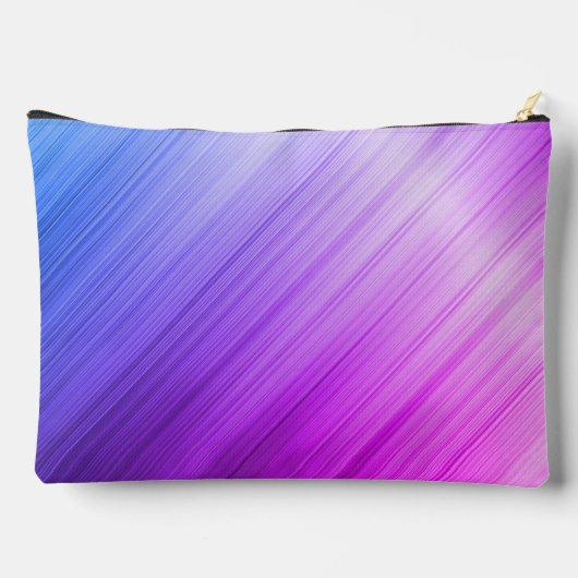 キュートなブラッシュパープルフェイクシルバーグリッターモノグラム アクセサリーポーチ (裏面)