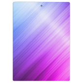 キュートなブラッシュパープルフェイクシルバーグリッターモノグラム クリップボード (裏面)