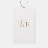 キュートなブンニーズパーソナライズされたイースター ギフトタグ (裏面)