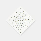 キュートなブンブンブンするハチ有益な園芸昆虫 スタンダードカクテルナプキン (角)