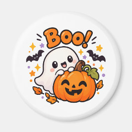 キュートなブーおばけのかぼちゃハロウィンマグネット マグネット