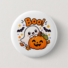 キュートなブーゴーストパンプキンハロウィンボタン 缶バッジ