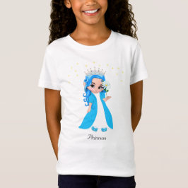 キュートなプリンセスと星のTシャツ Tシャツ