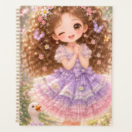 キュートなプリンセスの12ヶ月年間プランナー プランナー手帳