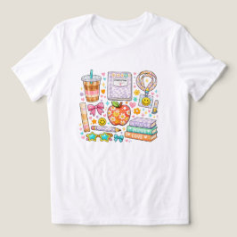 キュートなプレッピー先生ライフ必需品ガール トライブレンドTシャツ