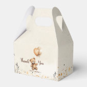 キュートなベアーニュートラルベイビーシャワー フェイバーボックス (裏面サイド)