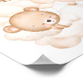 キュートなベア中立の好意を待つことができる ポスター (角)