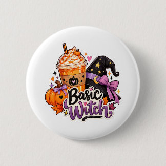 キュートなベーシックウィッチハロウィンボタン 缶バッジ