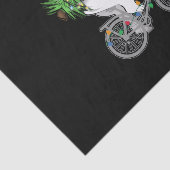 キュートなベ運アのクリスマスツリーへのサイクリストへの贈り物 薄葉紙 (詳細)