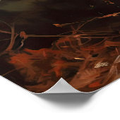 キュートなペルシャ猫アートプリントポスター ポスター (角)