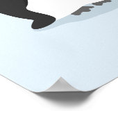 キュートなペンギンのシックと家族用の壁の装飾 ポスター (角)