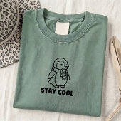 キュートなペンギンの名言 冬のユニセックスTシャツ Tシャツ
