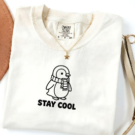 キュートなペンギンの名言 冬のユニセックスTシャツ Tシャツ