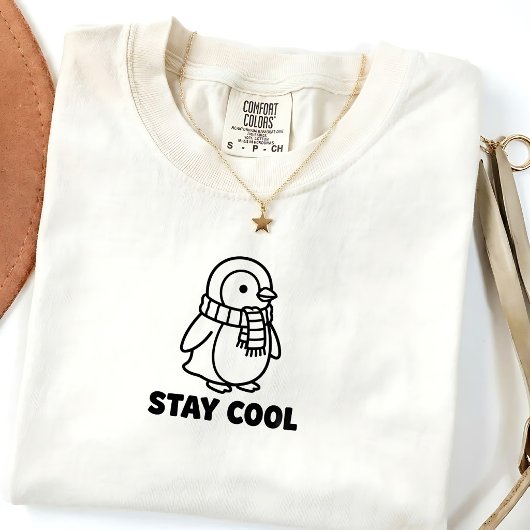 キュートなペンギンの名言 冬のユニセックスTシャツ Tシャツ