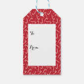 キュートなペンギンメリークリスマスキャンディーケーン ギフトタグ (裏面)