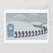 キュートなペンギン、唯一の南極の洗面所。 ポストカード (正面)