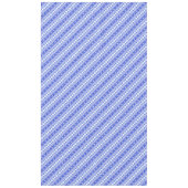 キュートなホワイトブルーの装飾ウクライナストライプ テーブルクロス (正面)