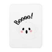 キュートなホワイトブー クリエイティブカジュアル マグネット (縦)