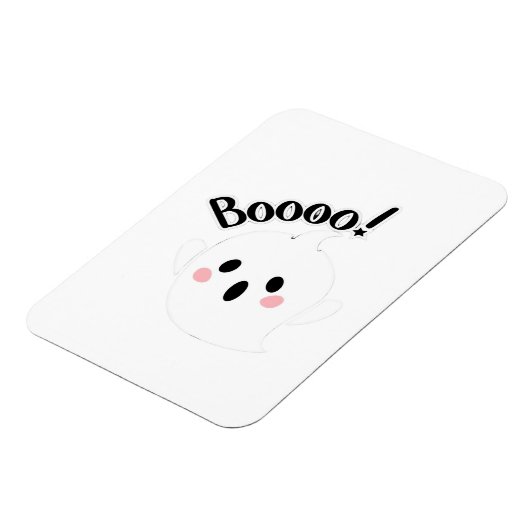 キュートなホワイトブー クリエイティブカジュアル マグネット (左側)