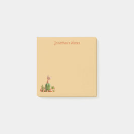 キュートなボブキャットオンサボテン ポストイット